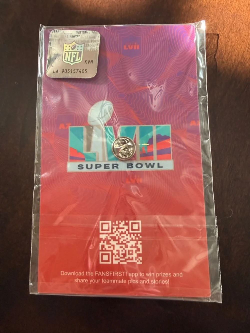 New Super Bowl LVII Pin - February 12, 2023 - Kansas City Chiefs WON. - Picture 2 of 6